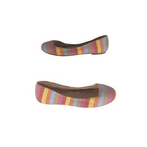 B.C.B.G. Max Azria Striped Ballet Flats Women Size 7.5 M/W‎